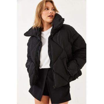 Geaca pentru dama -  Bumbac/Lycra - Negru