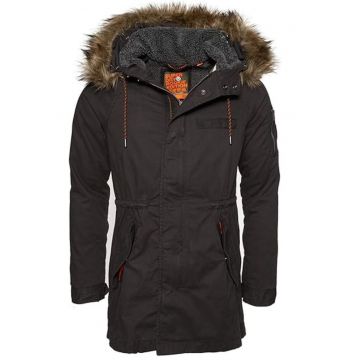Geaca regular fit cu gluga si fermoar -