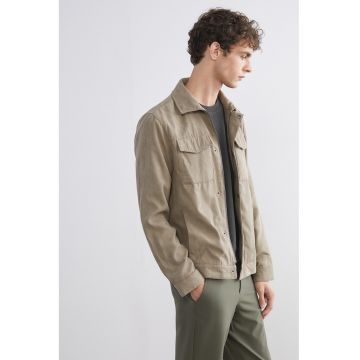 Haina scurta regular fit cu guler