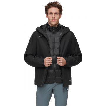 Jacheta Barbati Mammut Treeline 3 In 1 Hs Hooded Black-black
