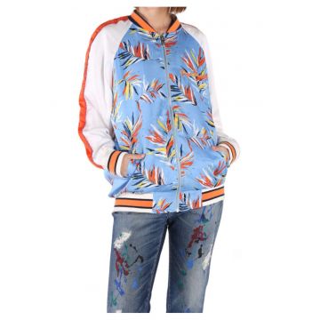 Jacheta cu imprimeu si maneci raglan Lesly -