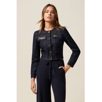 Jacheta slim fit din denim