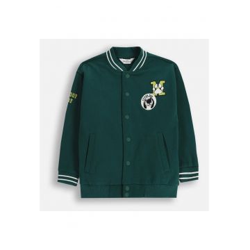 Jacheta  verde - bumbac - pentru baieti