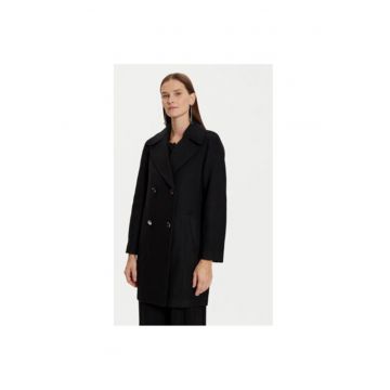 Palton dama -  304480447 - Lana/Poliester/Acril - Negru