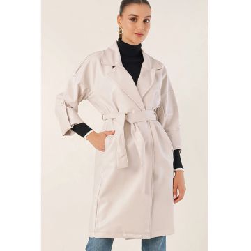 Trenci dama -  Ecru - Textil