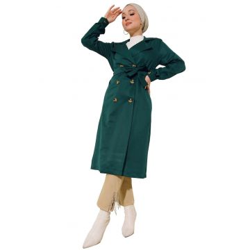 Trenci dama -  Poliester - Verde smarald
