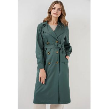 Trenci dama -  Verde smarald - Poliester
