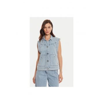 Vesta dama -  304479540 - Bumbac/Poliester - Albastru
