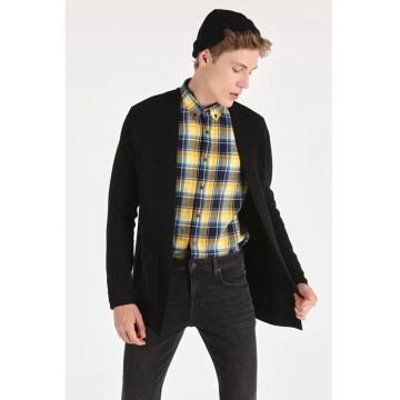 Cardigan bărbați  negru bumbac