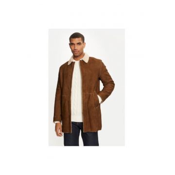 Cojoc barbati -  304393044 - Piele intoarsa - Maro