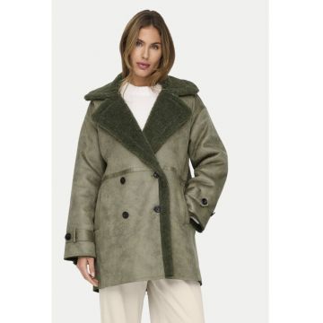 Cojoc dama -  304498657 - Piele ecologica - Verde