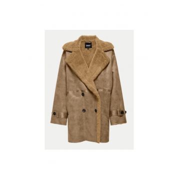 Cojoc dama -  304498688 - Piele ecologica - Maro