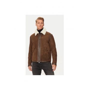 Geaca barbati -  304238208 - Piele intoarsa - Maro
