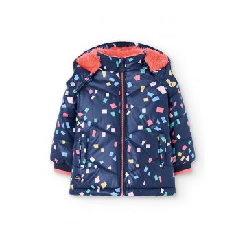 Geaca cu captuseala din material teddy si model
