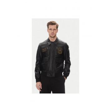 Geaca din piele barbati  251PN5046PL265 - Piele naturala - Negru