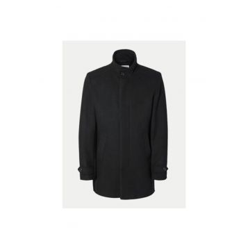 Palton barbati -  304512162 - Lana/Poliester reciclat - Negru