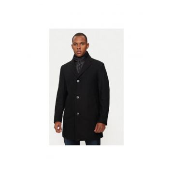 Palton barbati -  304695506 - Lana/Poliester - Negru