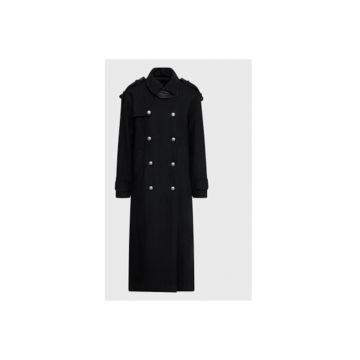 Palton dama -  301372301 - Lana/Poliester reciclat - Negru