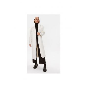 Palton dama -  302975402 - Lana/Poliester reciclat - 34 EU - Bej