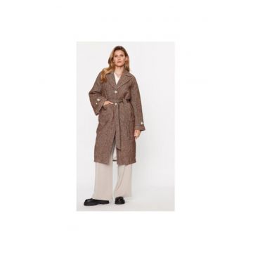 Palton dama -  302976843 - Lana/Acril/Poliester - Maro