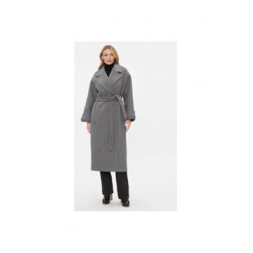 Palton dama -  303365349 - Lana/Poliamida - Gri