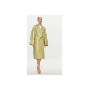 Palton dama -  303702847 - Piele naturala - Verde