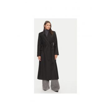 Palton dama -  304209918 - Poliester reciclat/Lana - Negru