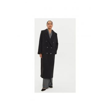 Palton dama -  304213281 - Lana/Poliamida - Negru