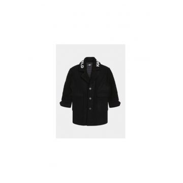 Palton fete -  303045326 - Poliester/Lana - Negru
