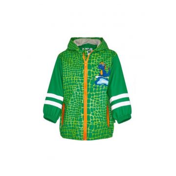 Pelerina de ploaie pentru copii -  Dino - verde