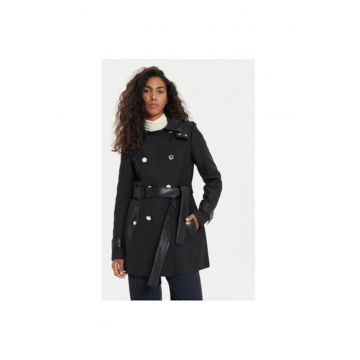 Trench dama -  304480034 - Poliester/Bumbac - Negru