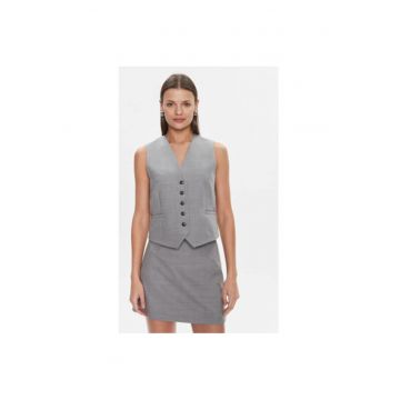 Vesta dama -  303541293 - Poliester/Lana - Gri