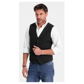 Vesta eleganta cu model in zig-zag SLIM FIT  OM-BLZV-0143