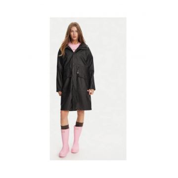 Geaca dama  model HARW0021242 - neagra - 100% poliester - 100% poliuretan
