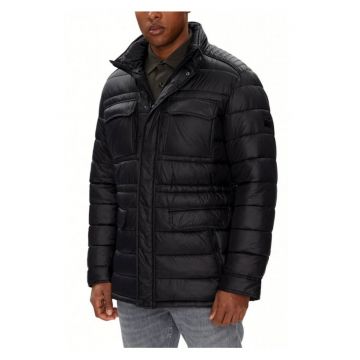 Geaca de puf cu gluga  neagra - 100% poliamida