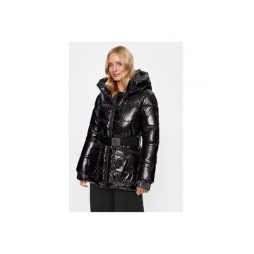 Jacheta dama  DP3J8533 - Nylon - L INTL - Negru