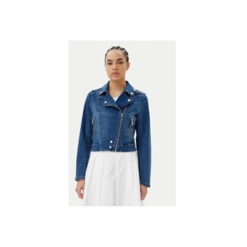 Jacheta de blugi dama  241-VAMMY - Bumbac/Poliester - Albastru