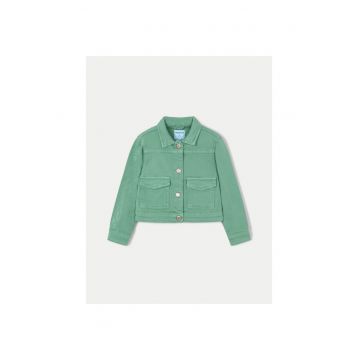 Jacheta de blugi fete  3407 - Bumbac - Verde
