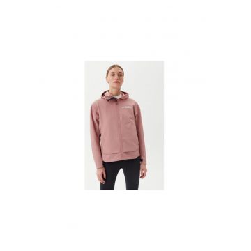 Jacheta Softshell trekking cu detaliu logo