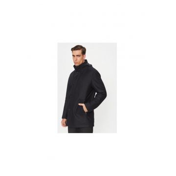Jacheta sport barbati -  H-CAMRON-234 - 70% lana - albastru marin - fabricata din poliester si poliamida -
