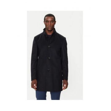 Palton barbati  albastru marin - 75% lana - 20% poliamida - 5% casmir -