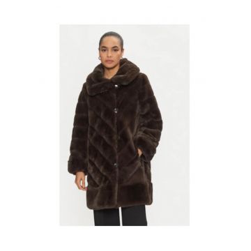 Palton dama -  243904 8012 TAUPE - 100% poliester - maro -