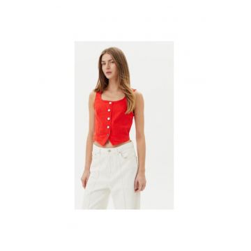 Vesta dama  10323777 - Bumbac/Viscoza - Rosu