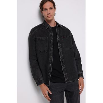 Camasa din denim cu nasturi Camasa din denim cu nasturi