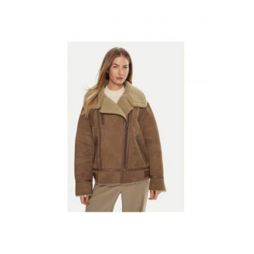 Cojoc dama -  304328169 - Piele naturala - Maro