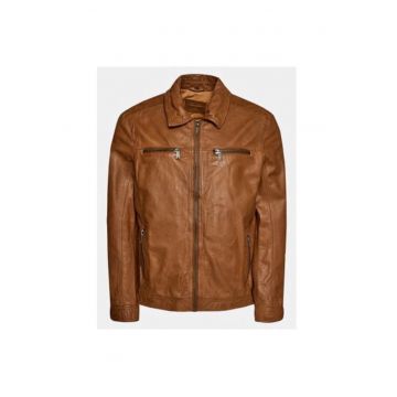 Geaca barbati -  303568696 - Piele naturala - Maro