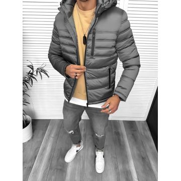 Geaca barbati  gri 5208 Geaca barbati  gri 5208