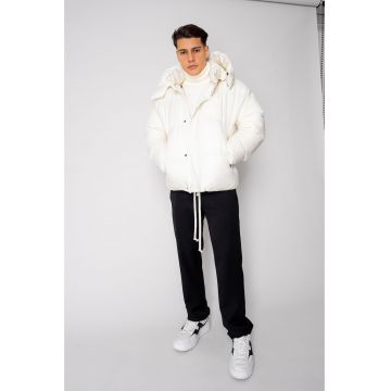 Geaca cu fermoar si capse Off White 18998