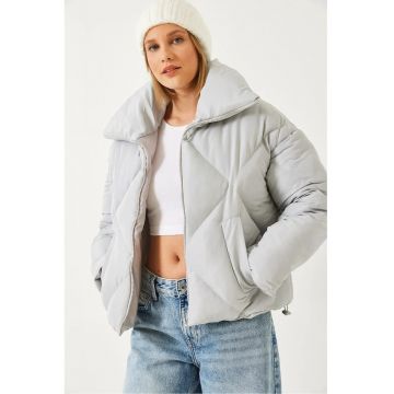 Geaca dama -  Bumbac/Lycra - Gri