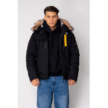 Geaca Heavy cu fermoar si buzunare Black 18971